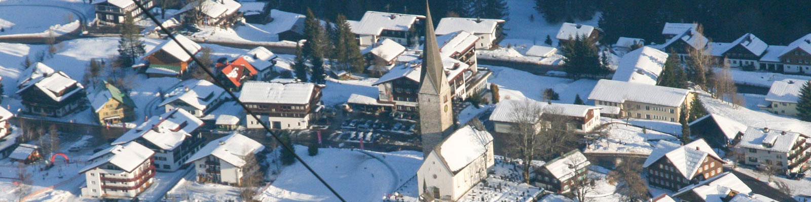 Appartement kleinwalsertal winters dorp 1600x400